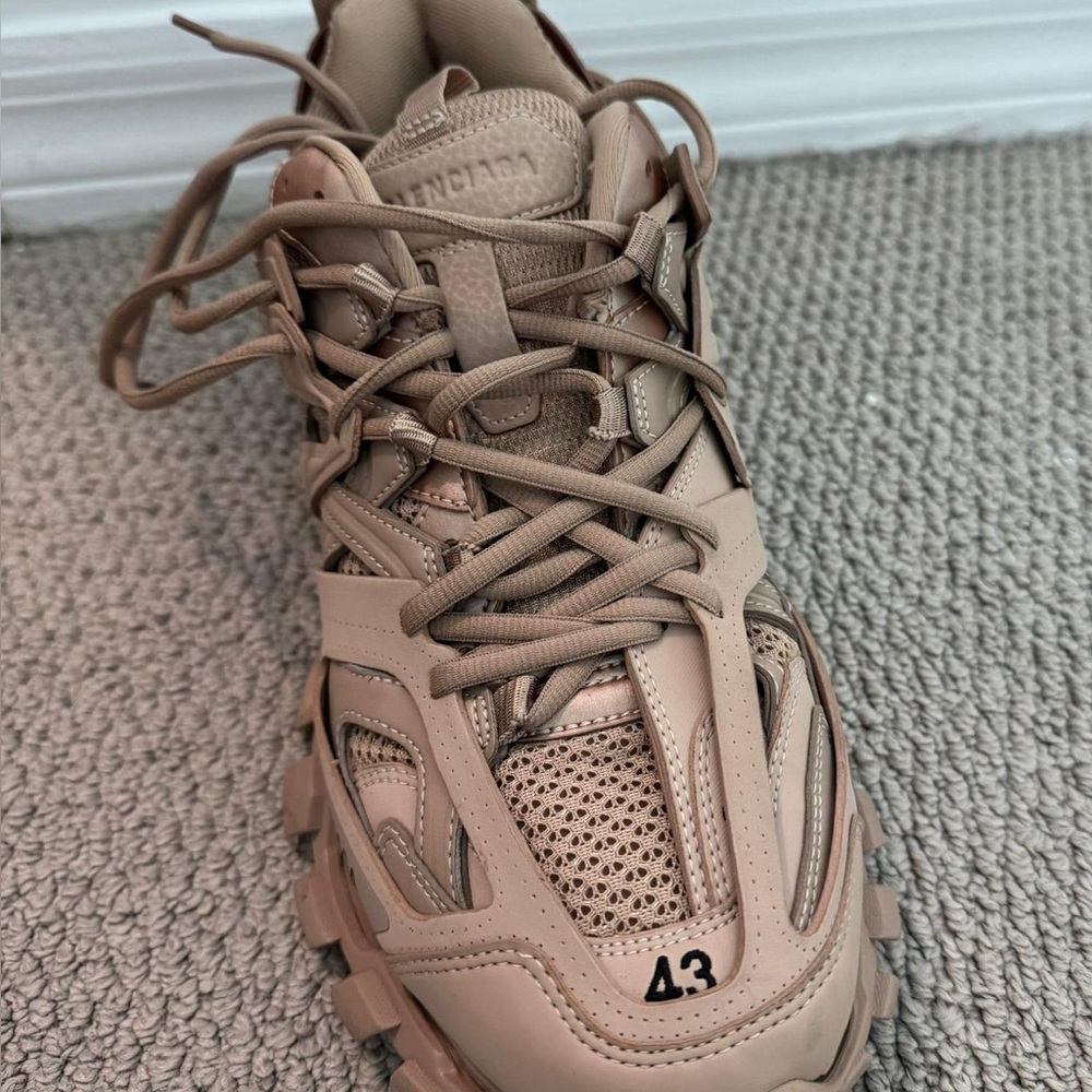 Balenciaga Tan Athletic Shoes with Chunky Sole
